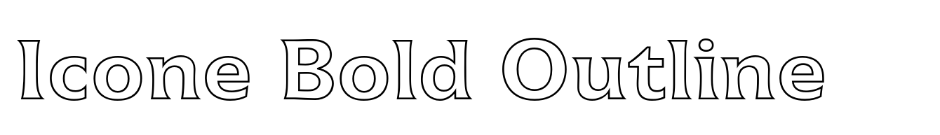 Icone Bold Outline